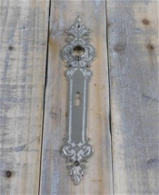 Lange plaat Tilspet  Zilver kleur - deurbeslag