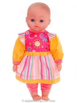 Hema pop 40 cm Setje roze/geel/streep/bloem