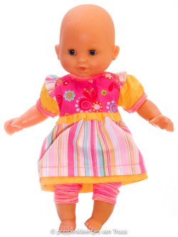 Corolle 30 cm Setje roze/geel/streep/bloem