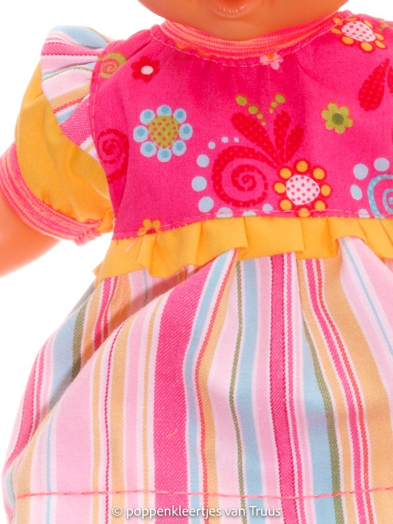 Corolle 30 cm Setje roze/geel/streep/bloem - Afbeelding 2