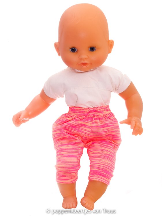 Corolle 30 cm Setje roze/geel/streep/bloem - Afbeelding 3