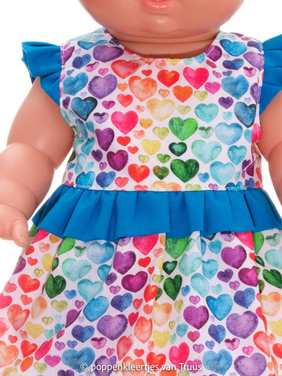 Paola Reina 34 cm Setje hartjes/multi/blauw - Afbeelding 2
