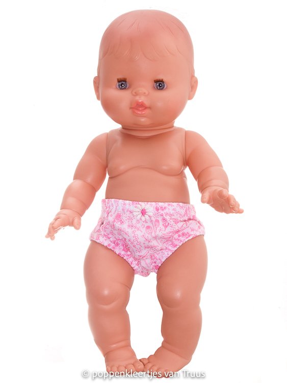 Paola Reina 34 cm Setje roze/wit/vogeltjes - Afbeelding 3