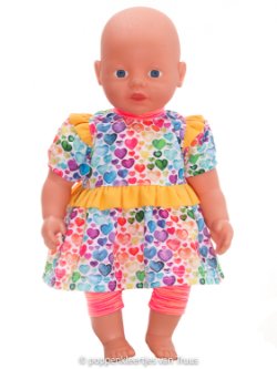 Baby Born 32 cm Setje hartjes/multi/geel