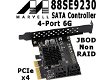 Marvell 88SE9125 6G SATA PCIe Controller, 2-6 Port, SSD, W10 - 3 - Thumbnail