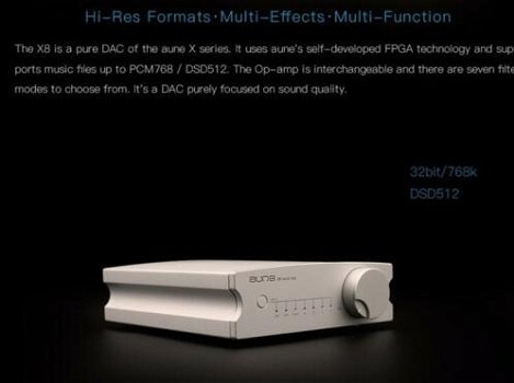 aune x8 magical dac 32/768k dsd512 opamp changeable! - 0