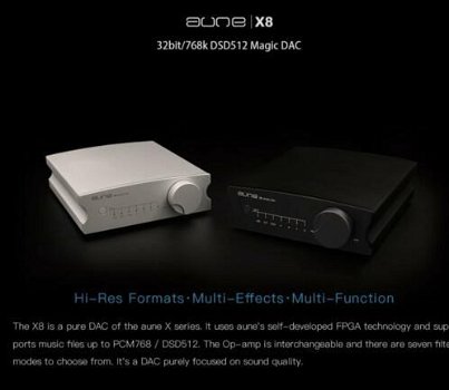 aune x8 magical dac 32/768k dsd512 opamp changeable! - 1