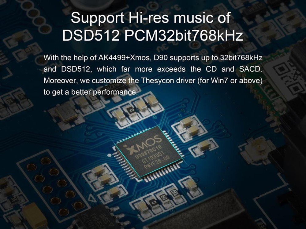 TOPPING D90 MQA Balanced DAC AK4499 XMOS XU216 I2S 32bit 768 - Afbeelding 4