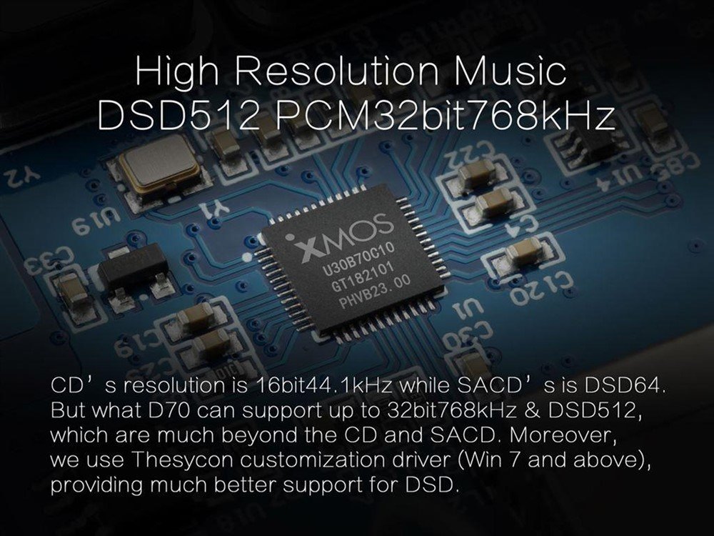 TOPPING D70 BT Balanced DAC 2x AK4497 XMOS XU208 I2S Bluetoo - Afbeelding 3