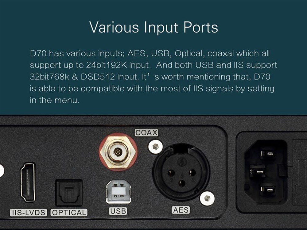 TOPPING D70 BT Balanced DAC 2x AK4497 XMOS XU208 I2S Bluetoo - Afbeelding 6