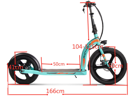 RICH BIT H100 Folding Electric Scooter Max 30km/h 30KM Range - 3