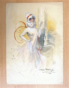 Jack Abeillé 1916 Rokende dame La Fumeuse