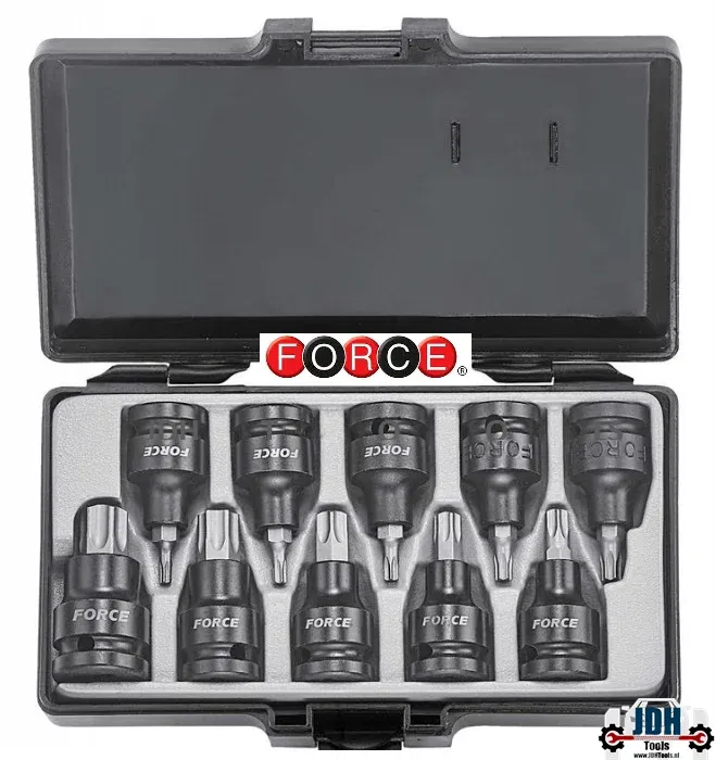 1/2" Kracht stiftdop set 10-delig Torx T20 t/m T70 4108 - nr. 1