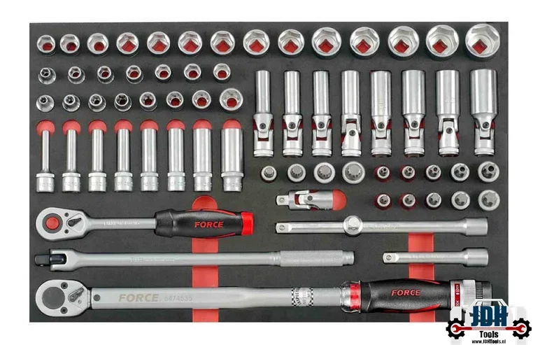 1/2" Doppen combinatie set 66-delig in EVA Foam 4662 - nr. 1