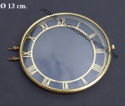 = Pendule deur / wijzerplaat = bol glas =45224