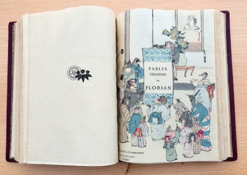 [Reliure] Fables Choisies de Florian [1895] Japanse illustr. - 2