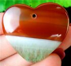 34x31x6mm Brown And Green Druzy Geode Agate Love hart kettinghanger - nr. 1