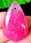 31x20x7mm Rose Dragon Veins Agate Shield kettinghanger - nr. 1