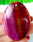 44x30x5mm Rose Dragon Veins Agate Marquise kettinghanger - nr. 1