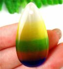 39x20x6mm Unique Multicolor Cat Eye Gemstone druppelvormige kettinghanger - nr. 1