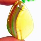 43x29x6mm Yellow Onyx Agate druppelvormige kettinghanger - nr. 1