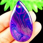 45x25x5mm Blue Purple Onyx Agate druppelvormige kettinghanger - nr. 1