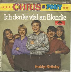 Chris  & Pony ‎– Ich Denke Viel An Blondie (1980)