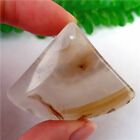 50x38x7mm Delicate Natural Scenic Dendritic Agate Fan kettinghanger - nr. 1
