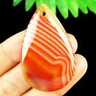 46x28x5mm Red Onyx Agate druppelvormige kettinghanger, - nr. 1
