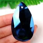 50x29x14mm Blue Plating Titanium Crystal Facet druppelvormige kettinghanger - nr. 1