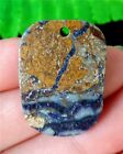 28x20x4mm Natural Purple Zebra Fluorite rechthoekige kettinghanger - nr. 1
