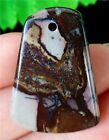 31x22x5mm Brown Natural Australian Zebra Jasper Trapezoid kettinghanger - nr. 1
