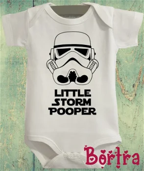 Babyromper met korte mouw - Little Storm Pooper - 0