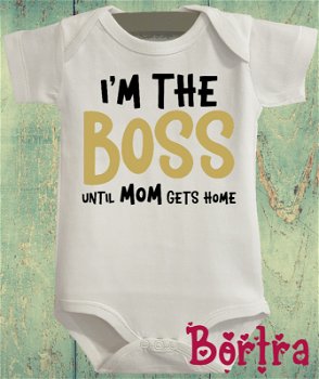 Babyromper met korte mouw - I'm The Boss - 0