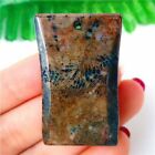 42x26x8mm prachtige Blue&Brown Chrysanthemum Stone rechthoekige kettinghanger - nr. 1