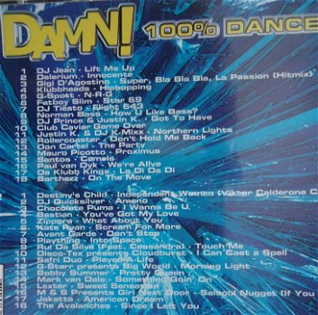 De originele dubbel-CD DAMN! 100% Dancehits van Digidance. - 1