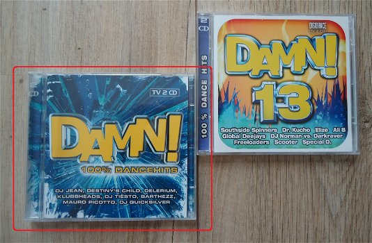 De originele dubbel-CD DAMN! 100% Dancehits van Digidance. - 3