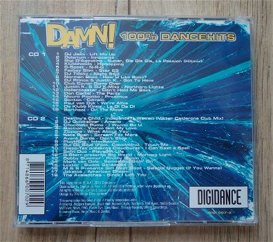 De originele dubbel-CD DAMN! 100% Dancehits van Digidance. - 5