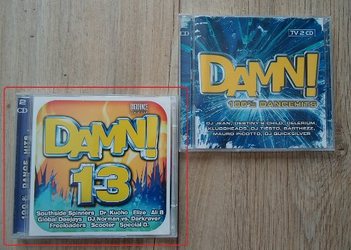 De originele dubbel-CD DAMN! 13 100% Dancehits van Digidance - 3