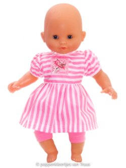 Corolle 30 cm Setje roze/wit/streep