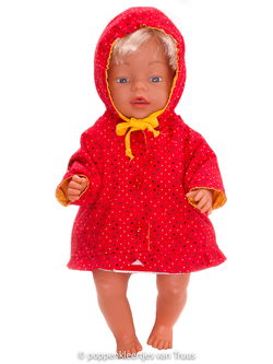 Baby Born 43 cm Jasje rood/stipjes/geel