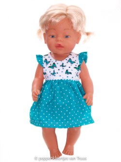 Baby Born 43 cm Setje vlinders/wit/blauw/groen