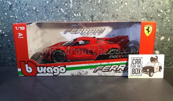 Ferrari FXXK evo rood 1:18 Bburago - 5