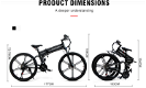 Samebike LO26 II Smart Folding Electr Moped Bike 500W 35km/h - 4 - Thumbnail