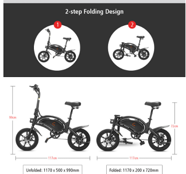 KUGOO KIRIN V1 (KIRIN B2) 400W Max Speed 45km/h Child Saddle - 5