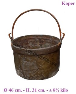 = Hout bak = koper = oud =45270