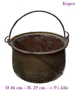 = Hout bak = koper = oud =45269