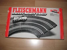 fleischmann racebaan baanstuk binnenste kuipbocht in ovp grijs 3154