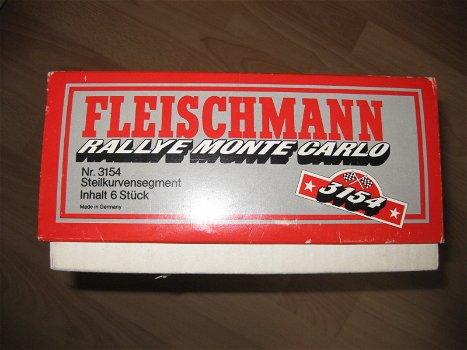 fleischmann racebaan baanstuk binnenste kuipbocht in ovp grijs 3154 - 1