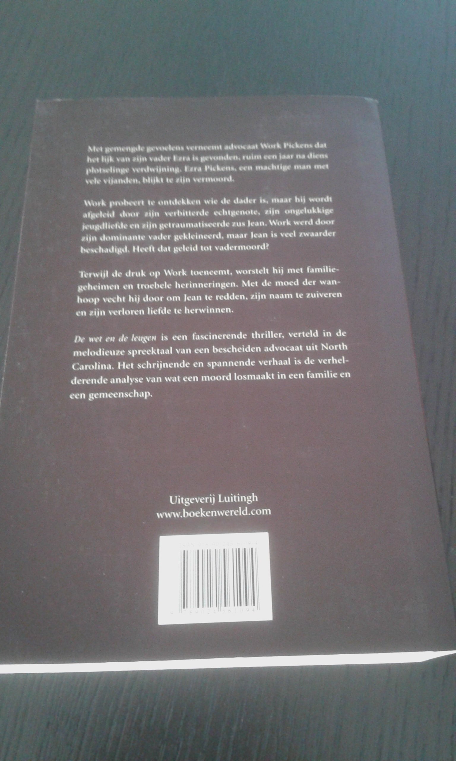 De wet en de leugen - John Hart - Afbeelding 2